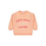 Civil Girls Lest Grow Together Baskılı Kız Çocuk Sweatshirt, 2-3 Yaş, 19K34242125W1, Şeftali, kız-çocuk