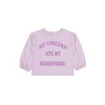 Civil Girls My Unicorn Baskılı Sweatshirt, 3-4 Yaş, 19330J47125W1-LLA-3, Lila, kız-çocuk
