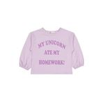 Civil Girls My Unicorn Baskılı Sweatshirt, 5-6 Yaş, 19330J47125W1-LLA-5, Lila, kız-çocuk