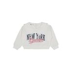 Civil Girls Newyork Baskılı 2-5 Yaş Sweatshirt -, 4-5 Yaş, 19973214725W1, Ekru, kız-çocuk