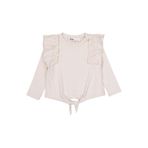 Civil Girls Omuz Fırfırlı Sweatshirt Fil Dişi 4-5 Yaş, 3-4 Yaş, 19330J46225W1, Fil Dişi, kız-çocuk