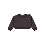 Civil Girls Pullu Fiyonklu Kız Çocuk Sweatshirt, 2-3 Yaş, 19L70309125W1, Antrasit, kız-çocuk