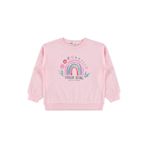 Civil Girls Rainbow Baskılı Kız Çocuk Sweatshirt, 3-4 Yaş, 19330J68325W1, Pembe, kız-çocuk