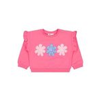 Civil Girls Renkli Papatya Baskılı Sweatshirt, 3-4 Yaş, 19330J47925W1-KPE-3, Koyu Pembe, kız-çocuk