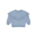 Civil Girls Roba Fırfırlı Sweatshirt, 13-14 Yaş, 19330J49825W1-MVI-13, Mavi, kız-çocuk