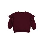 Civil Girls Roba Fırfırlı Sweatshirt Bordo, 10-11 Yaş, 19330J49825W1-KBR-10, Koyu Bordo, kız-çocuk