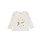 Civil Girls Selfie Baskılı Sweatshirt, 3-4 Yaş, 19K82212225W1-EKR-3, Ekru, kız-çocuk