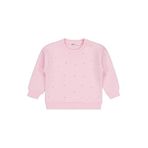 Civil Girls Serpme Taş Baskılı Sweatshirt, 2-3 Yaş, 19973230425W1-PDR-2, Pudra, kız-çocuk