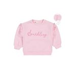 Civil Girls Sparkling Baskılı 2-5 Yaş Sweatshirt - 3-4 Yaş, 3-4 Yaş, 19973230525W1, Pudra, kız-çocuk