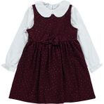 Civil Girls Taş Baskılı 10-13 Yaş Elbise - Bordo - 13 - 14 Yaş - Bordo - Bordo