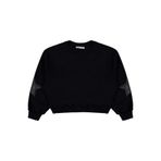 Civil Girls Taşlı Yıldız Nakışlı Kız Çocuk Sweatshirt, 12-13 Yaş, 19330J52525W1, Siyah, kız-çocuk
