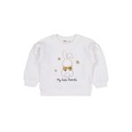 Civil Girls Tavşan Nakışlı 2-5 Yaş Sweatshirt - 4-5 Yaş, 4-5 Yaş, 19973231225W1, Ekru, kız-çocuk