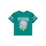 Civil Girls Tenis Baskılı Kız Çocuk Tişört, 6-7 Yaş, 18330J01525S2, Yeşil, Kız Çocuklar
