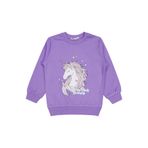 Civil Girls Unicorn Baskılı Kız Çocuk Sweatshirt Lila, 2-3 Yaş, 19A80210225W1, Mor, kız-çocuk