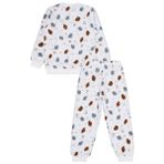 Civil Girls Yaprak Desen 6-9 Yaş Pijama Takımı - Ekru 8-9 Yaş