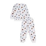 Civil Girls Yaprak Desen Pijama Takımı, 10-11 Yaş, 22785924225W1-EKR-10, Ekru, Kız Çocuklar