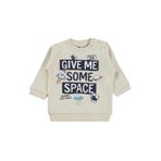 Civil Give Me Yazı Baskılı 6-18 Ay Sweatshirt - Fil Dişi, 12-18 AY, 19L91143025W1, Fil Dişi, erkek-bebek