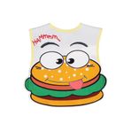 Civil Hamburger Baskılı Mama Önlüğü - Standart, Tek Ebat, Hamburger Baskılı Mama Önlüğü, Ekru, Üniseks