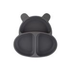 Civil Huppo Vakum Tabanlı Silikon Mama Tabağı Moon Gray, 60D993088SS1-GRI-S