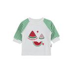 Civil Karpuz Kokulu Renglan Kol 0-9 Ay Sweatshirt -, 1-3 AY, 19A80601326S1, Ekru, kız-bebek