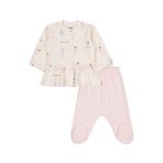 Civil Kız Bebek Balerin Empirme Pijama Takımı 9-12 Ay, 3-6 AY, 22330J55325W1, Ekru, kız-bebek