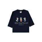 Civil Leylek Baskılı 6-18 Ay Sweatshirt -, 12-18 AY, 19330B05126S1, Lacivert, erkek-bebek