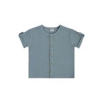Civil Müslin Kısa Kol 6-18 Ay Gömlek - Mavi 6-9 Ay, 18-24 AY, 40395Y14426S1, Soft İndigo, Erkek bebek