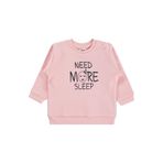 Civil Need More Sleep Baskılı Bebek Sweatshirt Pudra, 18-24 AY, 193519360Y21, Somon, kız-bebek