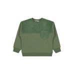 Civil Peluş Garnili Erkek Çocuk Sweatshirt, 3-4 Yaş, 19785V55225W1, Haki, erkek-çocuk