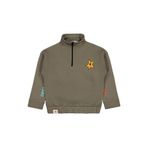 Civil Relax Yıldız Baskılı 6-9 Yaş Sweatshirt -, 7-8 Yaş, 19785649825W1, Haki, erkek-çocuk