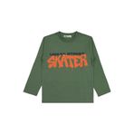 Civil Skater Baskılı Erkek Çocuk Sweatshirt Haki, 6-7 Yaş, 19K82251325W1, Koyu Haki, erkek-çocuk