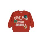 Civil Stay Wild Animal Baskılı Erkek Çocuk Sweatshirt Turuncu, 2-3 Yaş, 19330J31325W1, Koyu Bakır, erkek-çocuk