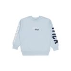 Civil Steezy Baskılı Erkek Çocuk Sweatshirt, 8-9 Yaş, 19330J34925W1, Açık Mavi, erkek-çocuk