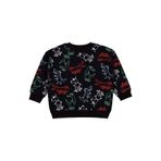 Civil Timsah Empirme Erkek Çocuk Sweatshirt, 2-3 Yaş, 19330J26925W1, Siyah, erkek-çocuk