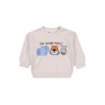 Civil Üç Kafadar Baskılı-Nakışlı Erkek Çocuk Sweatshirt, 3-4 Yaş, 19407250125W1, Taş Rengi, erkek-çocuk