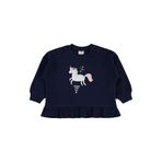 Civil Unicorn Baskılı 6-18 Ay Sweatshirt -, 9-12 Ay, 19208028425W1, Lacivert, kız-bebek