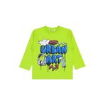 Civil Urban Art Baskılı Erkek Çocuk Sweatshirt, 2-3 Yaş, 19K82250125W1-LMY-2, Limon Yeşili, erkek-çocuk