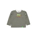Civil Urban Baskılı Çizgili Erkek Çocuk Sweatshirt, 9-10 Yaş, 19785V87725W1, Yeşil, erkek-çocuk