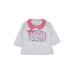 Civil Yakalı Cutie Baskılı 6-18 Ay Sweatshirt - Gri, 9-12 Ay, 19330J57325W1, Karmelanj, kız-bebek