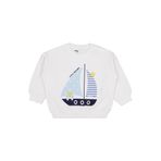 Civil Yelken Baskılı Erkek Bebek Sweatshirt Kırık Beyaz, 9-12 Ay, 19973032925W1, Kırık Beyaz, erkek-bebek