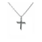 Çivili Haç Figürlü Unisex Kolye – 60 Cm Zincirli, Gotik & Alternatif Metal Takı