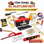 Civtex 240 Parça Takım Çantası Vida ve Dübel Dahil Profesyonel El Aletleri Seti