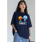 ciwi&life Unisex Gumball Baskılı Rahat Kesim Lacivert T-Shirt