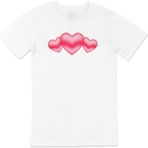 Cix 3 Lü Kalp 4XL Beyaz Erkek T-shirt