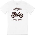 Cix Adventure Bike Beyaz Erkek T-shirt