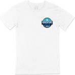 Cix Adventure Camp Cep Logo Tasarımlı Beyaz Erkek T-shirt