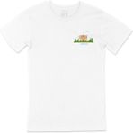 Cix Amber Fort Kalesi Cep Logo Tasarımlı Beyaz Erkek T-shirt
