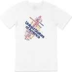 Cix Amerika Şehir İsimli T-shirt