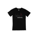 Cix Ankara Çizimli Siyah T-shirt