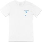 Cix Arjantin Haritalı ve Bayraklı Beyaz Cep Logo Tasarımlı Erkek T-shirt